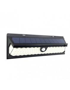 Kira Black Solar Wall Light 6500k 1100 Lm Ip65 10.5x30x5cm Mov Sensor. Crepusc.Reg.Intensity 3 Positions