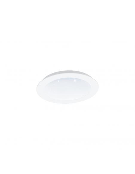 EGLO 97593 - FIOBBO Lámpara Empotrable LED en Acero blanco y Acrílico con efecto de cristal
