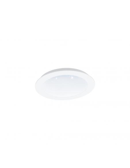 EGLO 97593 - FIOBBO Recessed LED Lamp in White Steel and Acrylic with glass effect