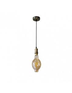 Dante Pendant 1xe27 Leather/amber Bulb Included 8w 3000k 640lm Regx12x12 Cm