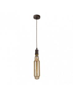 Elio 1xe27 Brown/amber Pendant Bulb Included 8w 3000k 640lm Regx8x8 Cm