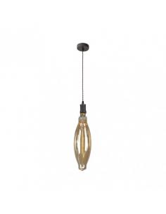 Lilia Pendant 1xe27 Brown/amber Bulb Included 8w 3000k 640lm Regx12x12 Cm