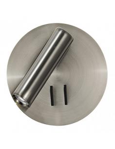 Wall Light 2+6w 4000k Manet Round Nickel 130lm Double On 14x14x12 Cm