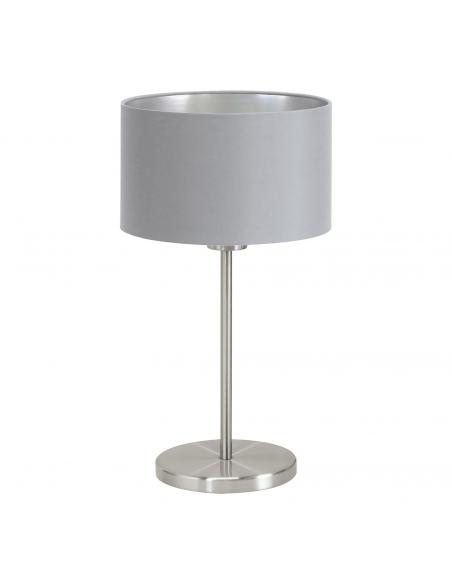 EGLO 31628 - MASERLO Fabric Lamp in Nickel-matte Steel and Textile