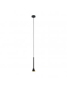 EGLO 97604 - CORTADERAS LED pendant lamp in black steel, gold