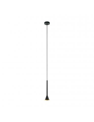 EGLO 97604 - CORTADERAS Lámpara colgante LED en Acero negro, oro
