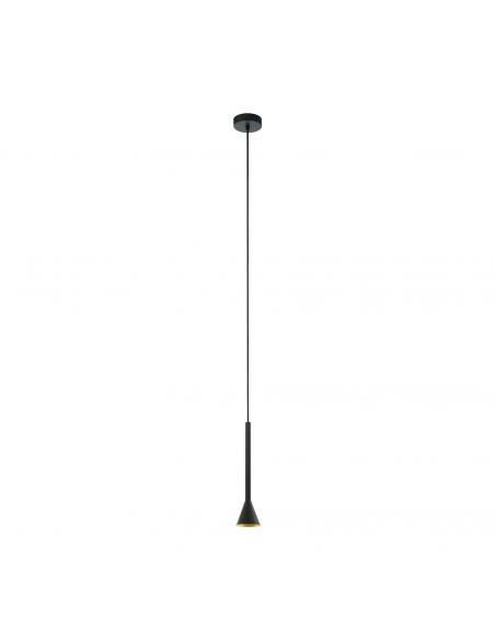 EGLO 97604 - CORTADERAS Lámpara colgante LED en Acero negro, oro