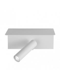 3w 4000k Leonardo White Wall Light With Shelf And Usb 150lm With Switch 14x18x14cm Orientb