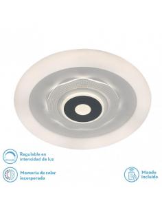 Ceiling light 78w 3000k, 4000k, 6500k Anthe White/gray 9x50x50cm 10530Lm Adjustable, Memory and C. Remote