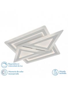 Ceiling light 169w 3000k, 4000k, 6500k White Atria 5x74x48Cm 22815 Lm Adjustable, Memory and C. Remote