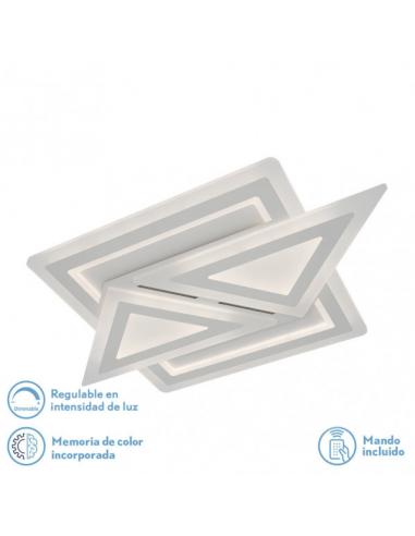 Plafon 169w 3000k, 4000k, 6500k Blanco Atria 5x74x48Cm 22815 Lm Regulable, Memoria y C. Remoto