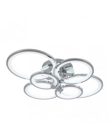 Sydney 134w 3000-4000-6500k Chrome Ceiling Light 17x74x57 Cm 18090lm Adjustable, Memory And C.remote