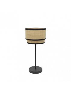 Roque Table Light 1xe14 Natural/black 41x18x18 Cm