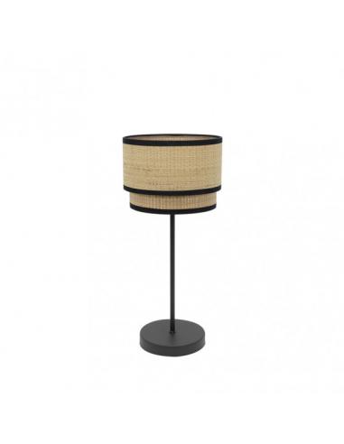 Roque Table Light 1xe14 Natural/black 41x18x18 Cm