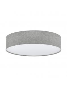 EGLO 97613 - PASTERI Fabric Ceiling Light in White Steel and Textile, Linen