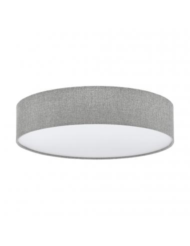 EGLO 97613 - PASTERI Fabric Ceiling Light in White Steel and Textile, Linen