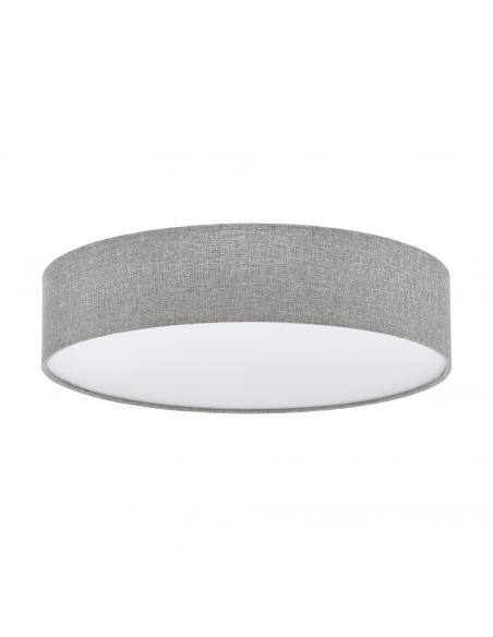 EGLO 97613 - PASTERI Fabric Ceiling Light in White Steel and Textile, Linen