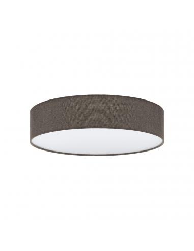 EGLO 97614 - PASTERI Fabric Ceiling Light in White Steel and Textile, Linen