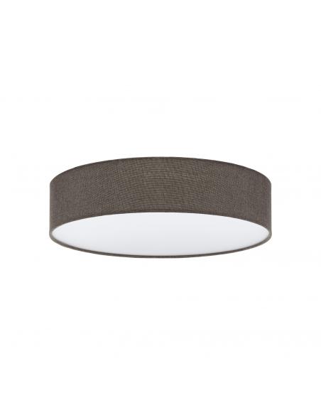 EGLO 97614 - PASTERI Fabric Ceiling Light in White Steel and Textile, Linen