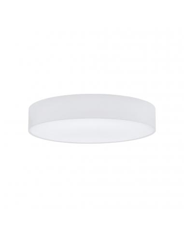 EGLO 97615 - PASTERI Fabric Ceiling Light in White Steel and Textile