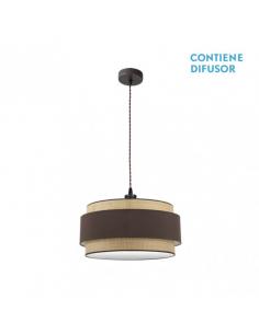 Kandy Pendant 2xe27 Natural/brown Regx50x50 Cm