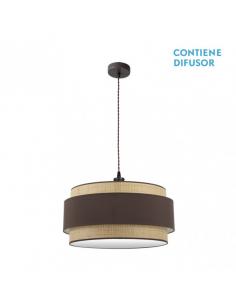 Kandy 3xe27 Pendant Natural/brown Regx60x60 Cm