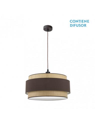 Kandy 3xe27 Pendant Natural/brown Regx60x60 Cm