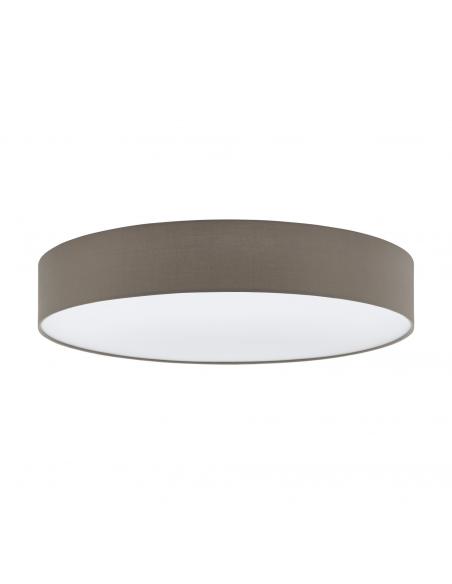 EGLO 97616 - PASTERI Fabric Ceiling Light in White Steel and Textile