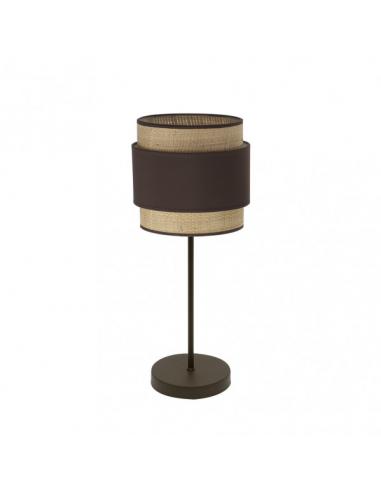 Kandy 1xe14 Table Lamp Natural/brown 45x18x18 Cm