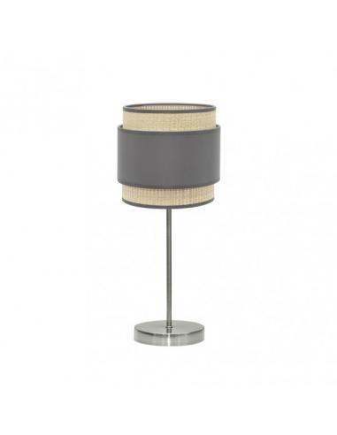 Sobremesa Kandy 1xe14 Natural/gris 45x18x18 Cm