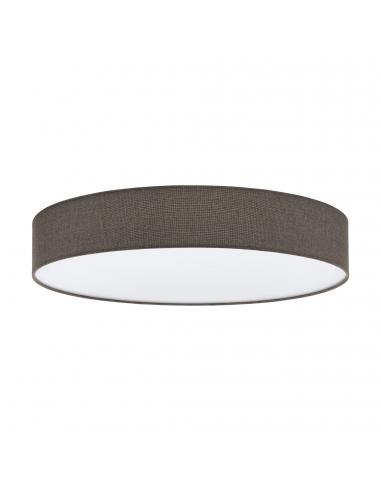 EGLO 97618 - PASTERI Fabric Ceiling Light in White Steel and Textile, Linen