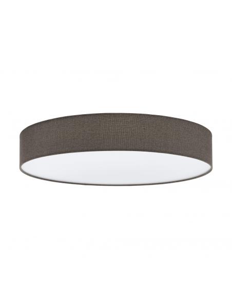 EGLO 97618 - PASTERI Fabric Ceiling Light in White Steel and Textile, Linen