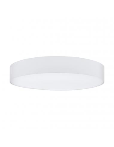 EGLO 97619 - PASTERI Fabric Ceiling Light in White Steel and Textile
