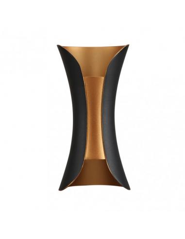 Wall Sweeper 10w 4000k Dickens Black/Gold 950lm 20x10x9 Cm Ip65 Aluminum Wall Sweeper