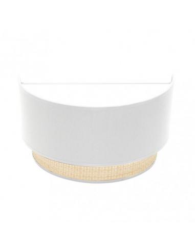 Kandy 1xe27 Natural/white wall lamp 17x30x15 Cm