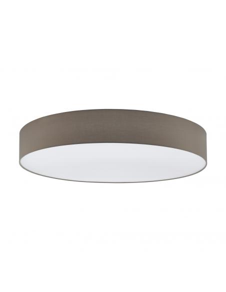 EGLO 97621 - PASTERI Fabric Ceiling Light in White Steel and Textile