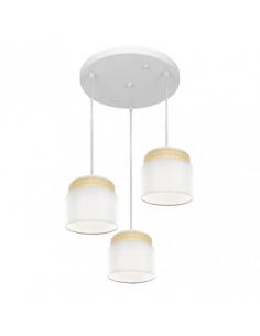 Kandy 3xe27 Natural/white Regx39x39 Cm ceiling light