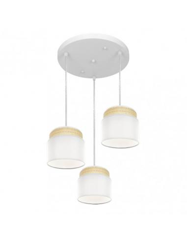 Kandy 3xe27 Natural/white Regx39x39 Cm ceiling light