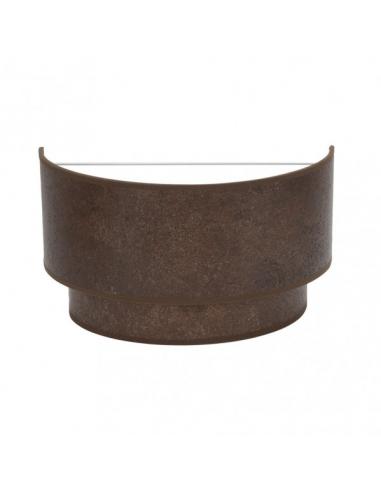 Double Smile Wall Light 1xe27 Oxide 17x30x15 Cm