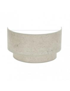 Aplique Doble Smile 1xe27 Cemento Gris 17x30x15 Cm