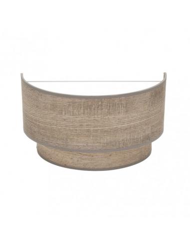 Aplique Doble Smile 1xe27 Madera Gris 17x30x15 Cm