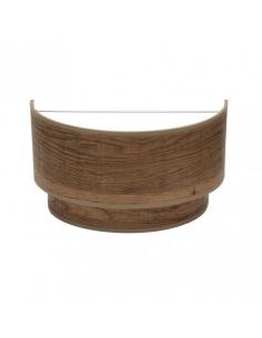 Double Smile Wall Light 1xe27 Dark Wood 17x30x15 Cm