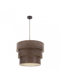 Triple Smile Pendant 3xe27 Brown/Rust Regx50x50 Cm