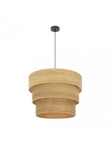 Triple Smile 3xe27 Pendant Brown/Light Wood Regx50x50 Cm