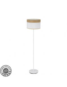 Living Room Foot Cloe 1xe27 White/white-light wood 162x40x40 cm