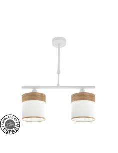 Cloe Lamp 2xe14 White/white-light wood Regx43x14 cm