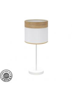 Cloe Table Lamp 1xe14 White/white-light wood 42x18x18 cm