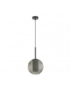 EGLO 97633 - TINDARI Nickel-black and Glass Crystal Pendant Lamp