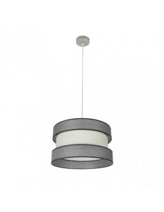 Home Pendant 1xe27 Nickel/gray-beige Regx40x40 Cm