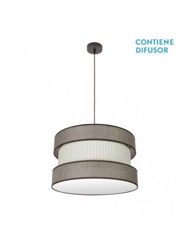 Home Pendant 2xe27 Brown/brown-beige Regx50x50 Cm